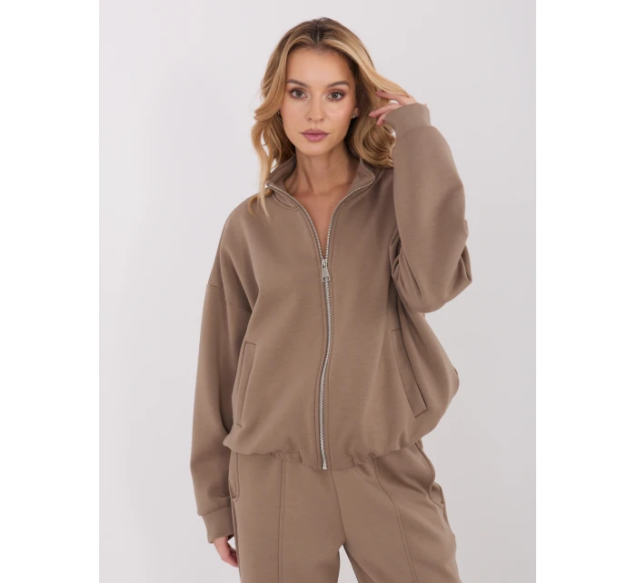 Bluza SM BL model 21782419 ciemny bezowy - FPrice Bluza SM BL model 21782419 ciemny bezowy - FPrice