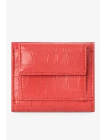 Dámská malá peněženka z přírodní kůže se zvířecím vzorem Nobo červená