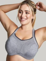 Podprsenka balkonetka Sports Balconnet charcoal marl 9441 melanž - Sculptresse