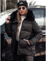 dámská zimní prošívaná bunda s kapucí černá Dstreet model 21981004 - FashionStreet