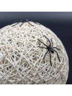 DEKORATIVNÍ KOULE VEDLA PAVOUK LAMPA 15CM HALLOWEEN BÍLÁ DEKORATIVNÍ KOULE VEDLA PAVOUK LAMPA 15CM HALLOWEEN BÍLÁ