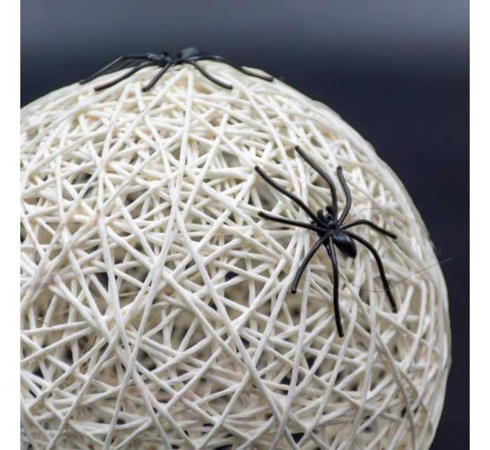DEKORATIVNÍ KOULE VEDLA PAVOUK LAMPA 15CM HALLOWEEN BÍLÁ DEKORATIVNÍ KOULE VEDLA PAVOUK LAMPA 15CM HALLOWEEN BÍLÁ