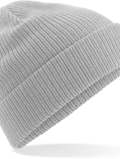 Beechfield B 50N Pletená čepice z bio bavlny 53.0050 light grey