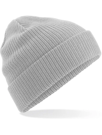 Beechfield B 50N Pletená čepice z bio bavlny 53.0050 light grey