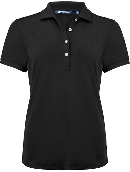 Cutter & Buck Virtue Polo Solid Women Dámské funkční polo 68.4435 black Cutter & Buck Virtue Polo Solid Women Dámské funkční polo 68.4435 black