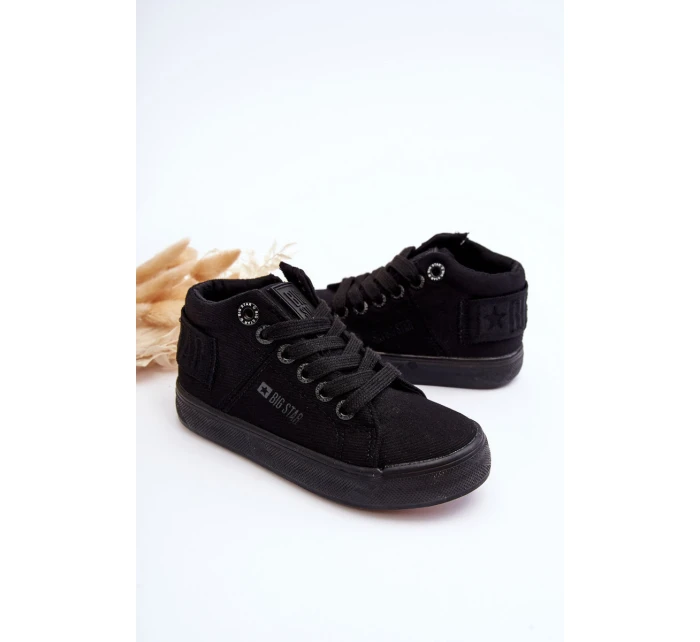 Dětské Klasické Vysoké Boty Big Star model 21626725 Černé - Big Star Shoes Dětské Klasické Vysoké Boty Big Star model 21626725 Černé - Big Star Shoes