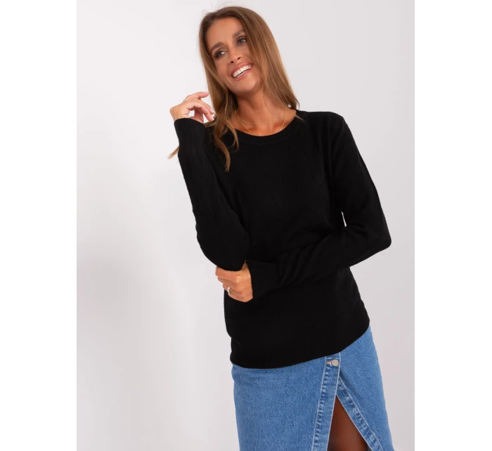 Sweter AT SW model 18895553 czarny - FPrice