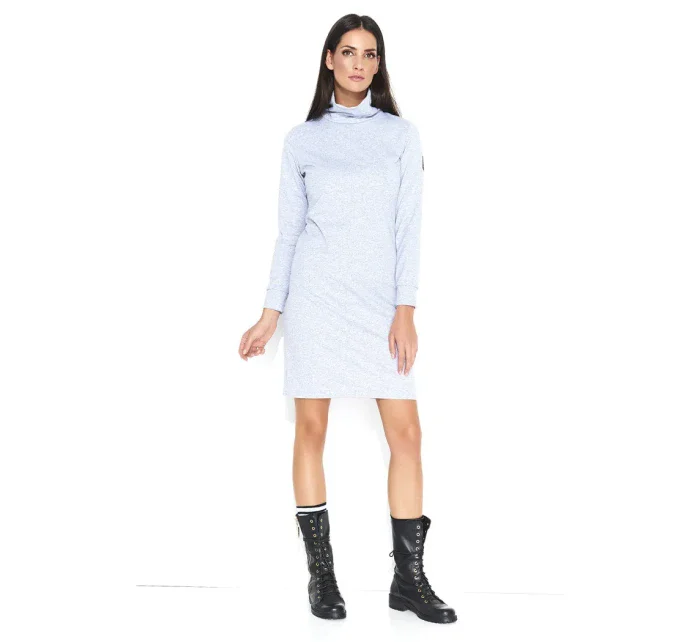 Dámské volnočasové šaty s rolákem středně dlouhé šedé - Šedá - Makadamia Dámské volnočasové šaty s rolákem středně dlouhé šedé - Šedá - Makadamia