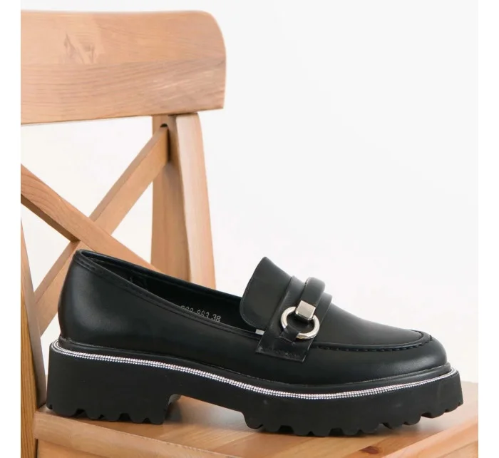 Dámské mokasíny 888-883 Černá - Sixth Sens collection