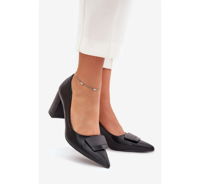 Dámské lodičky na klínku 55-A36 černé - Givana