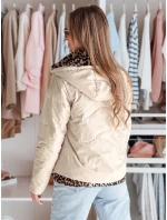 Dámská oboustranná přechodná bunda ZIBERKA béžová FashionStreet TY4869