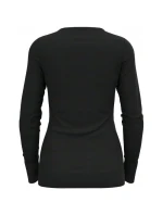 BL TOP model 21469076 neck l/s MERINO 200 dámské tričko velikost M Black - ODLO
