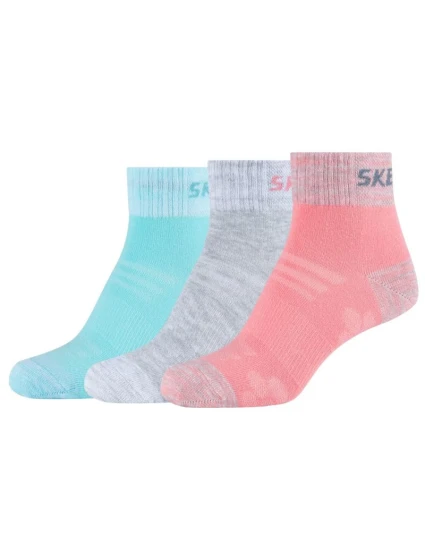 Skechers 3PPK Wm Mesh Ventilation Quarter Socks SK42022-3060 Vícebarevné 31-34