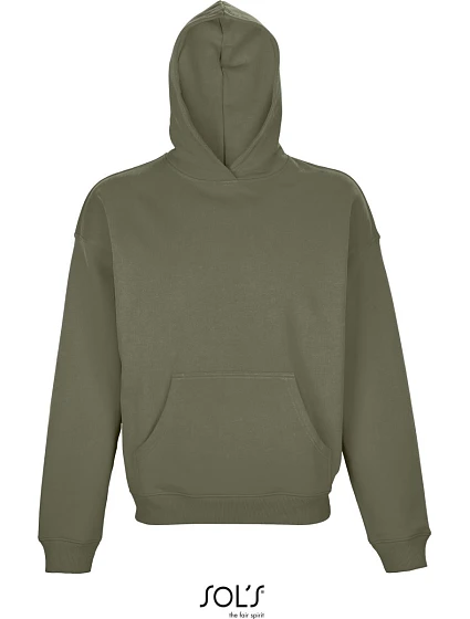 SOL'S Connor Unisex mikina s kapucí 25.3813 khaki
