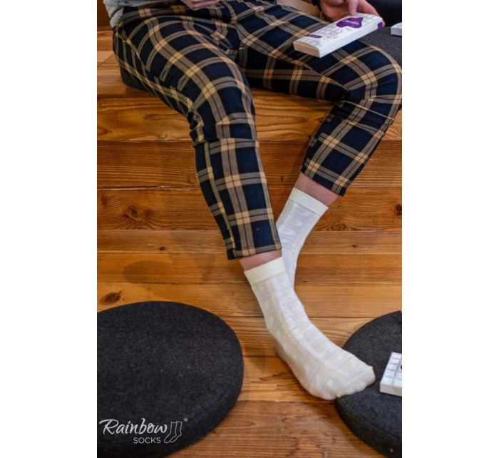 Duhové ponožky bílá model 21606762 1 pár - ZOOKSY/RAINBOW SOCKS