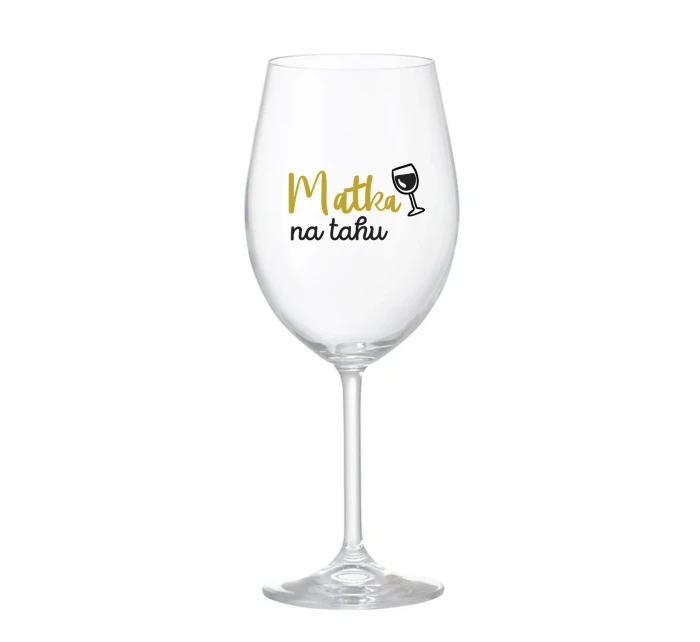MATKA NA TAHU - čirá sklenice na víno 350 ml