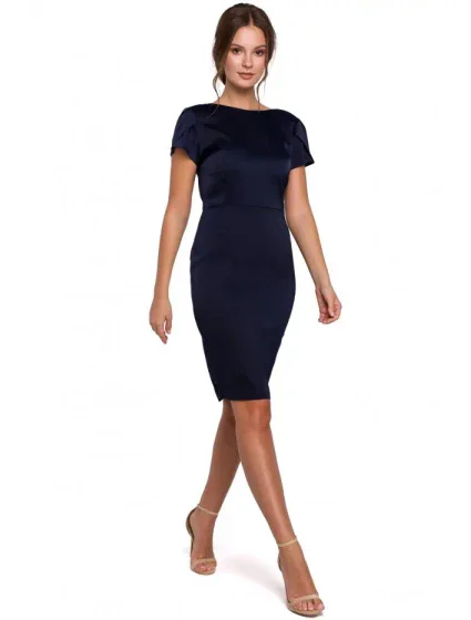 Dámské plášťové šaty s kapucí K041 - Makover Dámské plášťové šaty s kapucí K041 - Makover