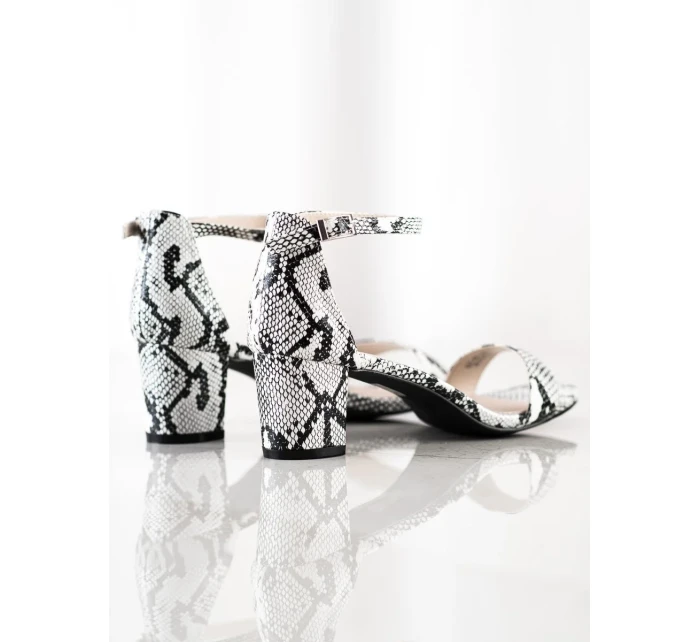 Moderní sandály se zvířecím motivem dámské na širokém podpatku Moderní sandály se zvířecím motivem dámské na širokém podpatku