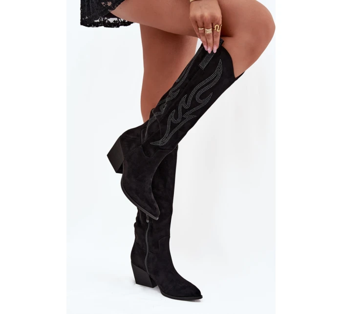 Kozačky na podpatku  model 218491 Step in style