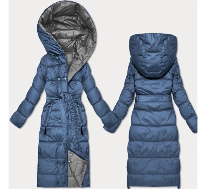 Světle oboustranná zimní bunda s páskem model 21753517 - MINORITY