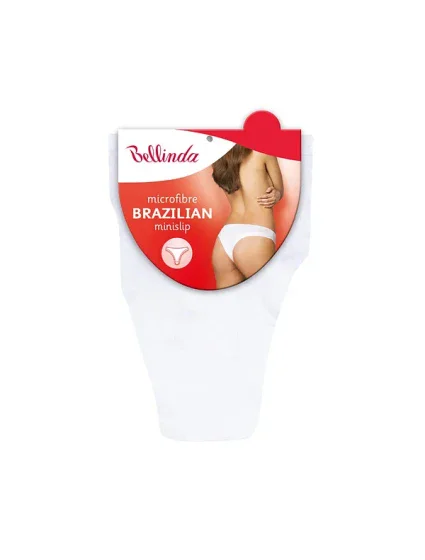 Dámské kalhotky brazilky BRAZILIAN MINISLIP - BELLINDA - bílá