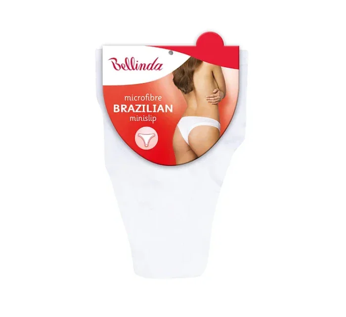 Dámské kalhotky brazilky BRAZILIAN MINISLIP - BELLINDA - bílá