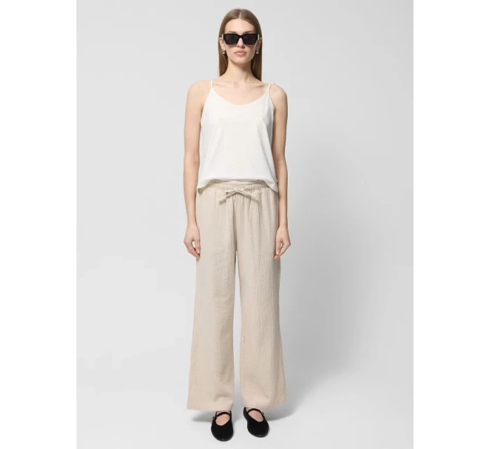 Dámské bavlněné mušelínové kalhoty model 21432383 - Outhorn Dámské bavlněné mušelínové kalhoty model 21432383 - Outhorn