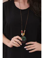 Oversized halenka s přívěskem černý Oversized halenka s přívěskem černý