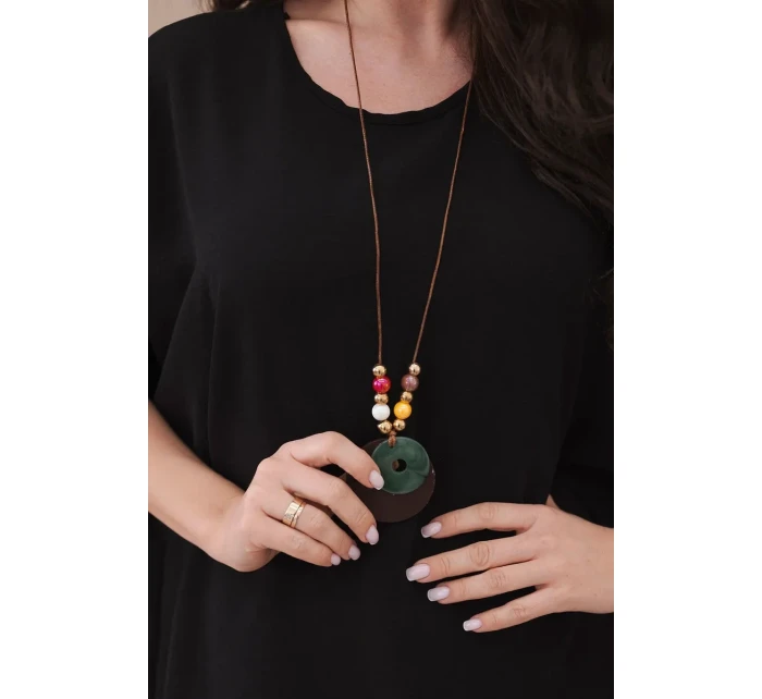 Oversized halenka s přívěskem černý Oversized halenka s přívěskem černý