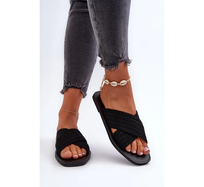 Dámské žabky Big Star model 21653856 černé - Big Star Shoes Dámské žabky Big Star model 21653856 černé - Big Star Shoes