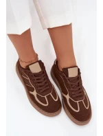 Nízké dámské tenisky hnědé Brenelle