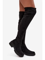 Dámské holínky přes koleno  Černé model 21713516 - S.Barski