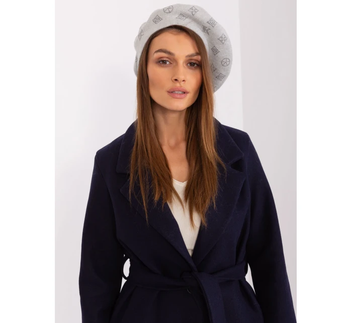 Czapka AT CZ model 19309419 jasny szary - FPrice Czapka AT CZ model 19309419 jasny szary - FPrice