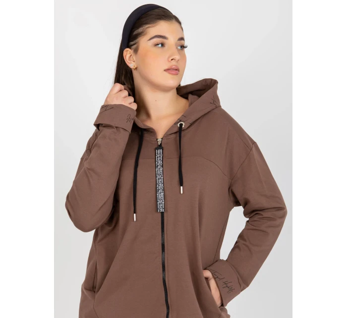 Mikina RV BL 8266.34P hnědá