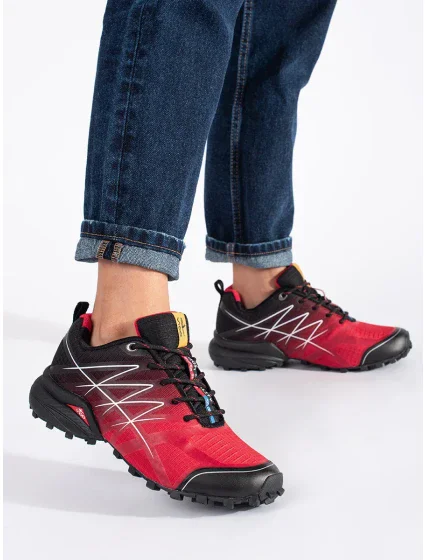 Komfortní trekingové boty dámské červené Komfortní trekingové boty dámské červené