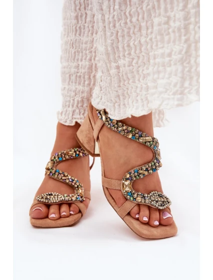 Sandály na podpatku model 212356 Step in style Sandály na podpatku model 212356 Step in style