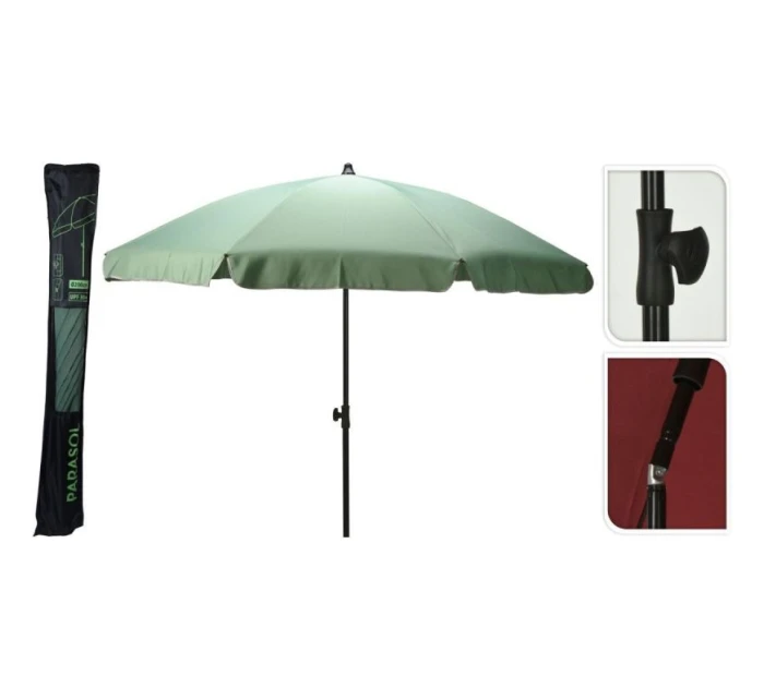 ZAHRADNÍ SLUNEČNÍK 185CM ZELENÝ