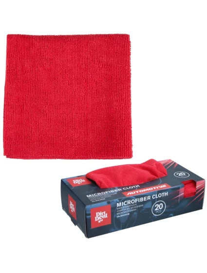 Bezešvá čisticí utěrka z mikrovlákna 30x30cm 20ks DIRT DEVIL RED Bezešvá čisticí utěrka z mikrovlákna 30x30cm 20ks DIRT DEVIL RED