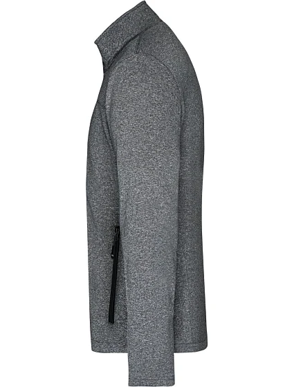JN Pánská 2vrstvá melanžová softshell bunda 02. dark melange/black model 22530635 - Daiber JN Pánská 2vrstvá melanžová softshell bunda 02. dark melange/black model 22530635 - Daiber