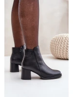 Zateplené boty na podpatku černé model 21680636 - EVENTO Zateplené boty na podpatku černé model 21680636 - EVENTO