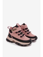 Dětské sněhové boty na suchý zip Big Star model 21706139 Růžové - Big Star Shoes Dětské sněhové boty na suchý zip Big Star model 21706139 Růžové - Big Star Shoes