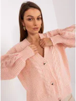 Sweter LC SW model 19309805 jasny różowy - FPrice Sweter LC SW model 19309805 jasny różowy - FPrice