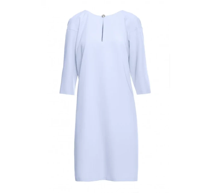 šaty s výstřihem s světle modré model 20966091 - STYLOVE šaty s výstřihem s světle modré model 20966091 - STYLOVE