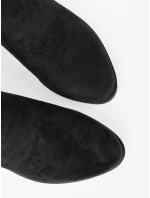 Trendy černé  kotníčkové boty dámské Obcas