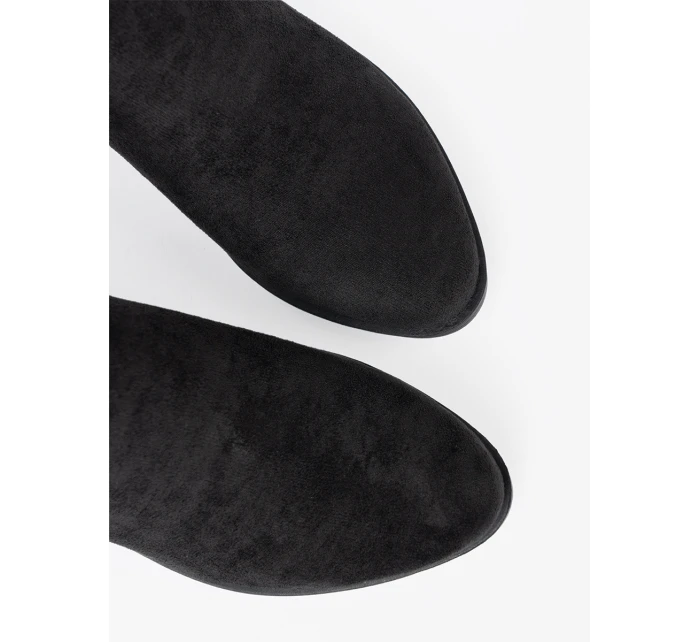 Trendy černé  kotníčkové boty dámské Obcas