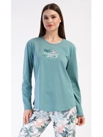 Dámské pyžamo dlouhé model 21154956 - Vienetta Dámské pyžamo dlouhé model 21154956 - Vienetta