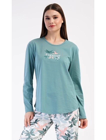 Dámské pyžamo dlouhé model 21154956 - Vienetta Dámské pyžamo dlouhé model 21154956 - Vienetta
