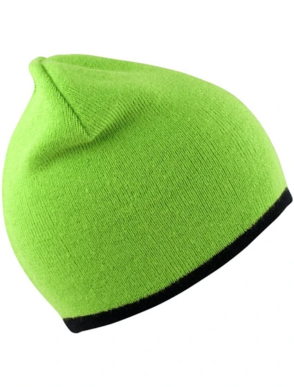 Result Headwear RC 046X Oboustranná pletená čepice 28.046X lime green/black Result Headwear RC 046X Oboustranná pletená čepice 28.046X lime green/black
