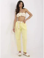 Kalhoty DHJ SP 20506.79 světle žluté