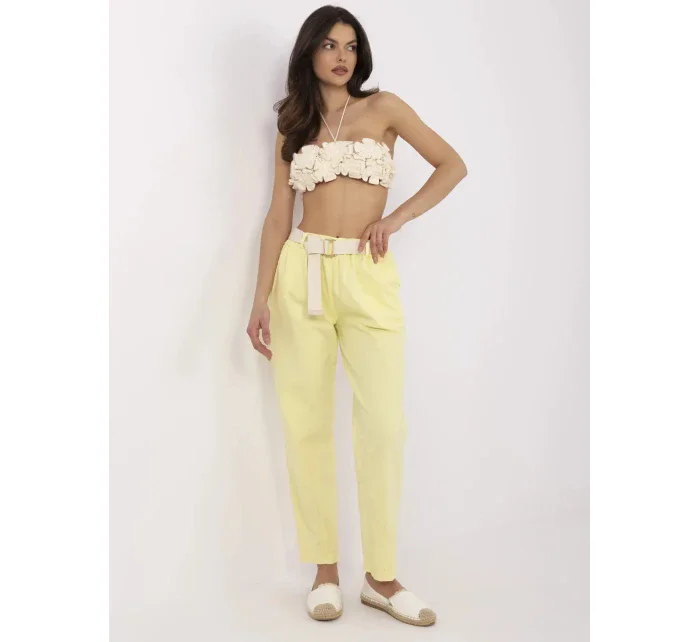 Kalhoty DHJ SP 20506.79 světle žluté